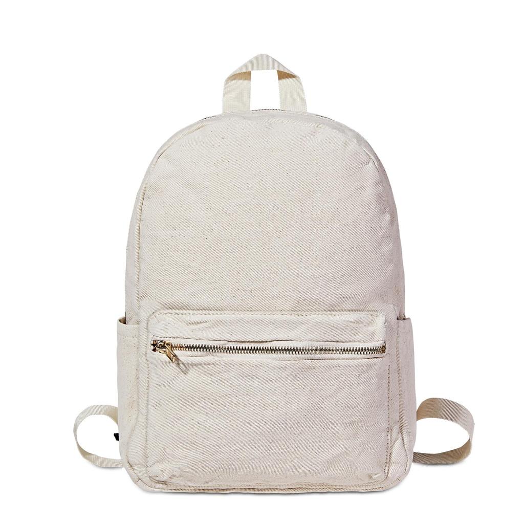 White Denim Backpack