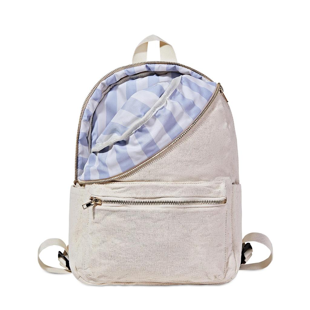 White Denim Backpack