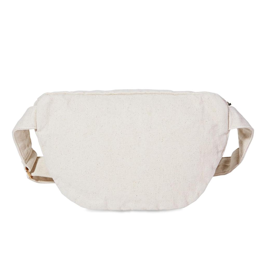 White Denim Jumbo Fanny Pack