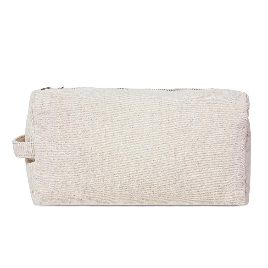 White Denim Toiletry Bag