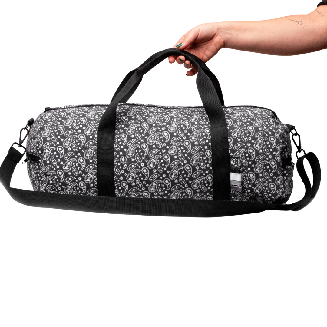 Dark Paisley Duffle Bag