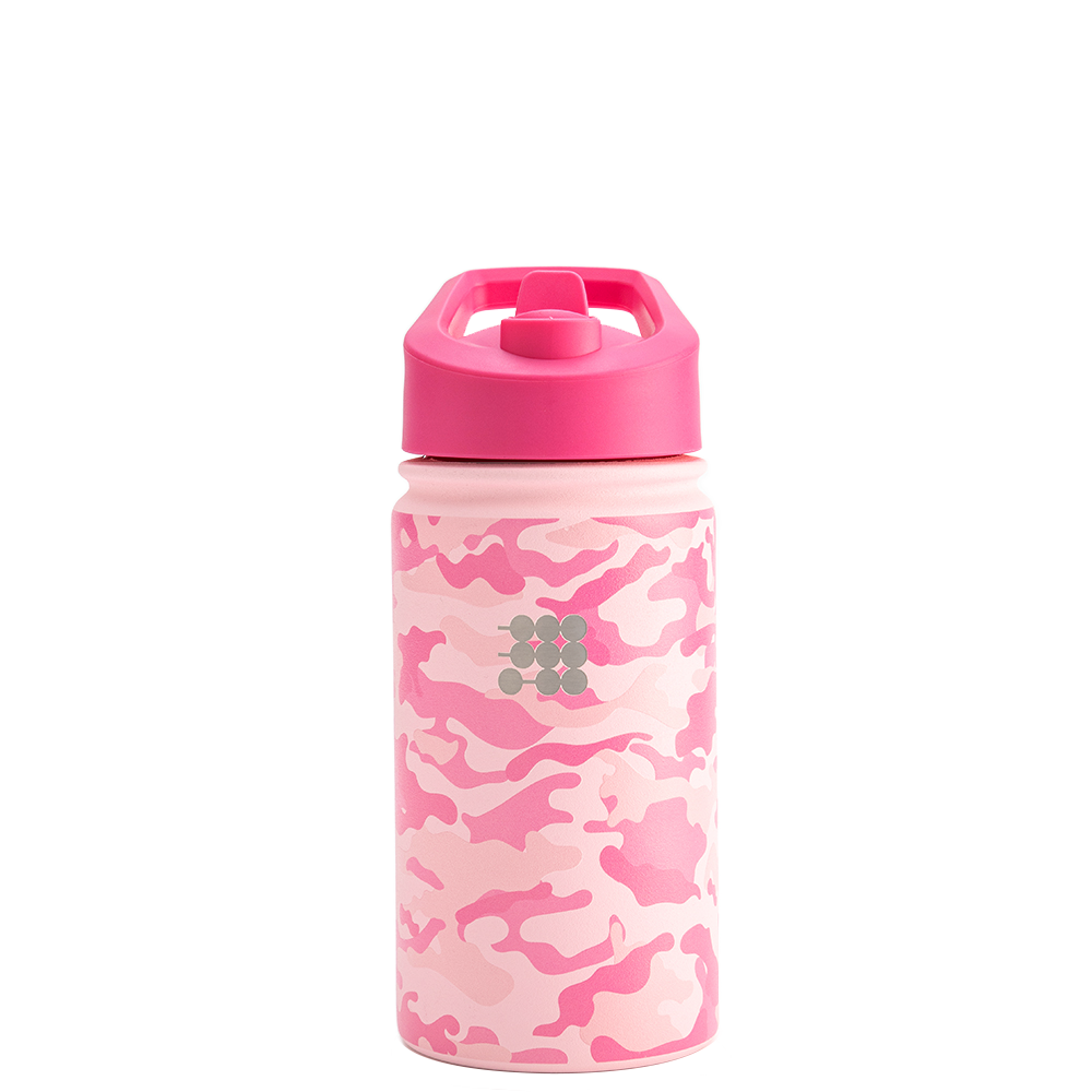 Pink Army Water Bottle