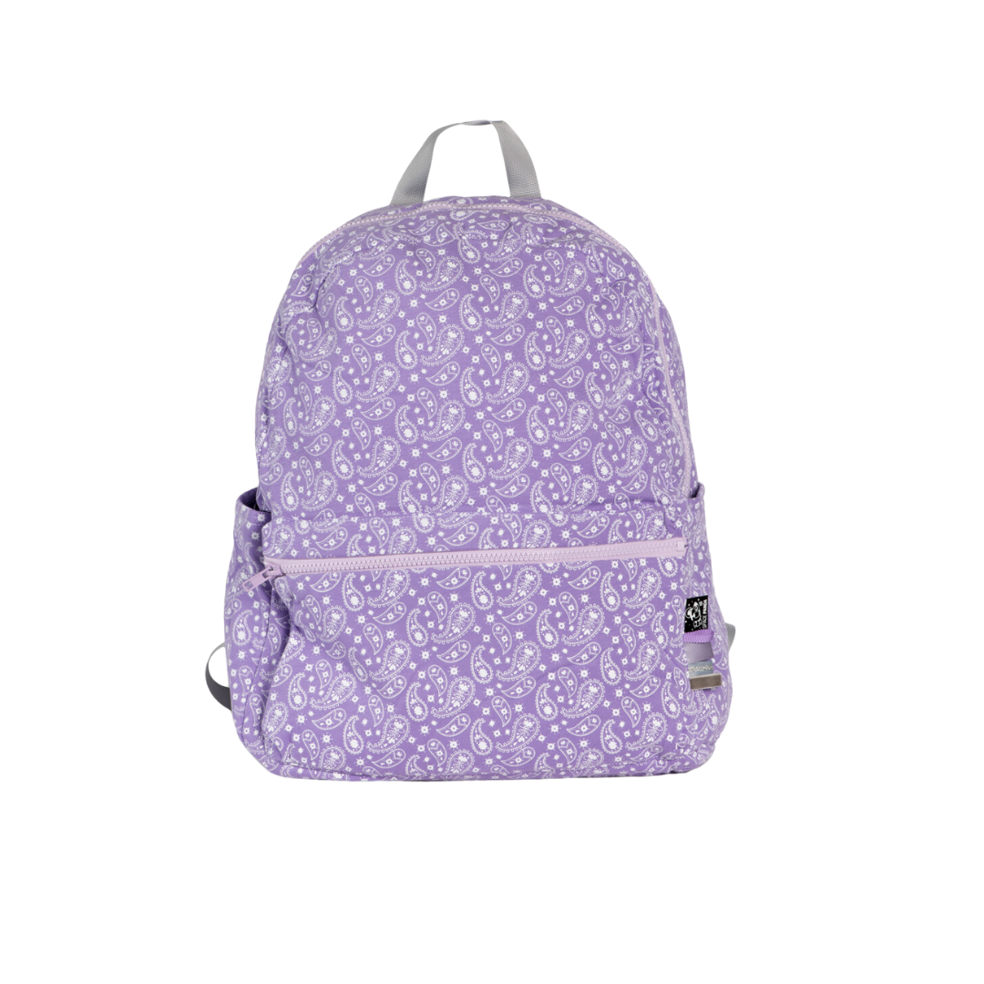 Lilac Paisley Big Backpack