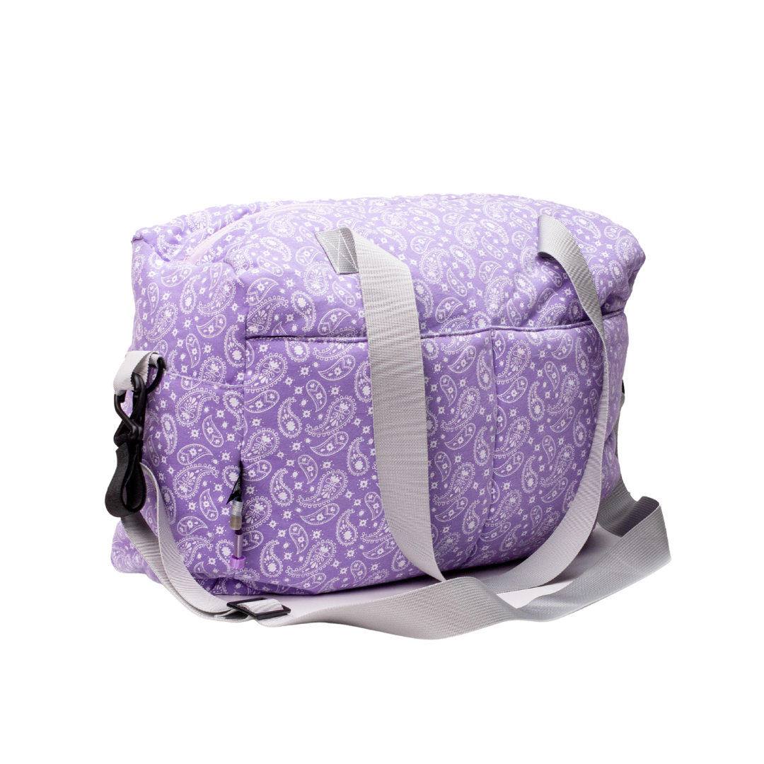 Lilac Paisley Diaper Bag