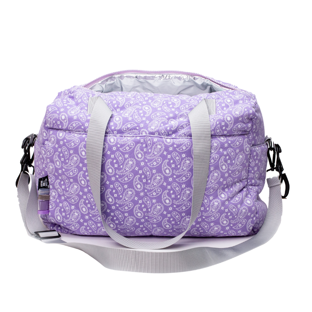 Lilac Paisley Diaper Bag