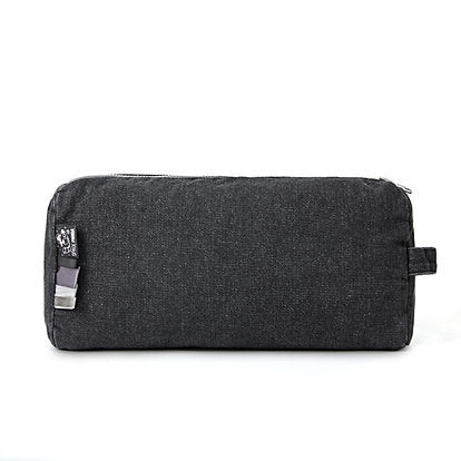 Black Denim Toiletry Bag
