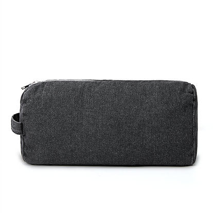 Black Denim Toiletry Bag