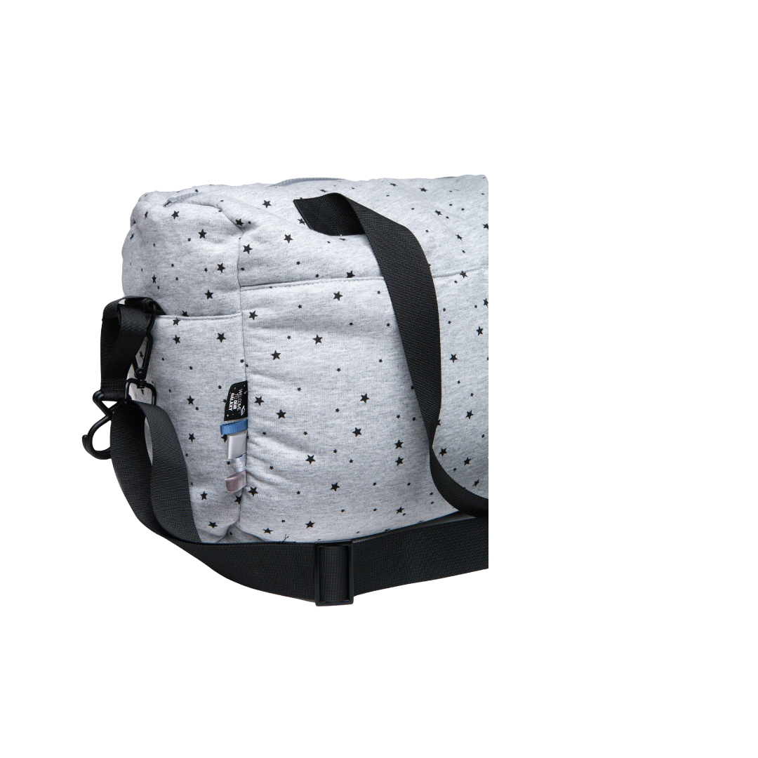 Grey Stars Diaper Bag