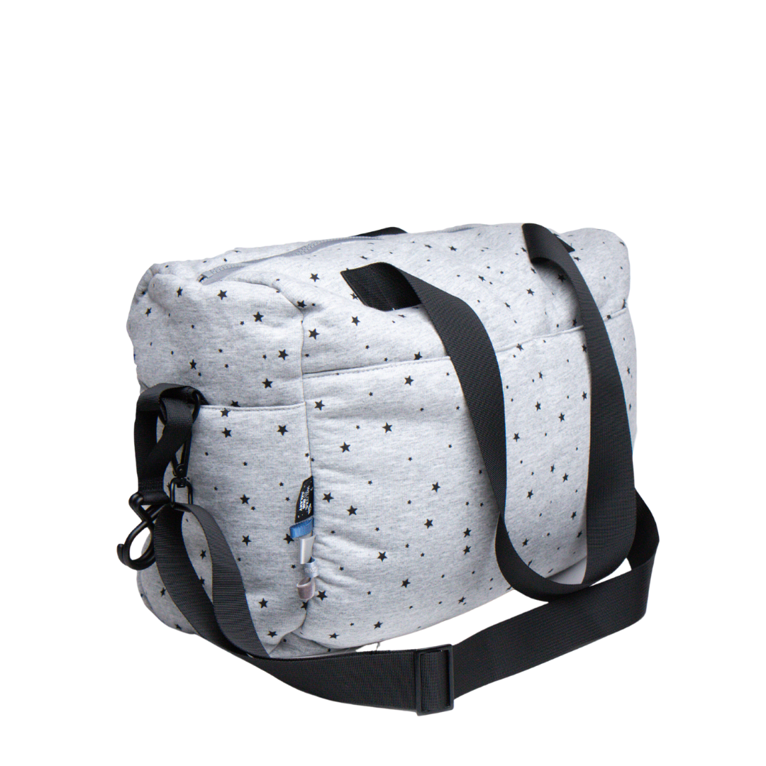 Grey Stars Diaper Bag