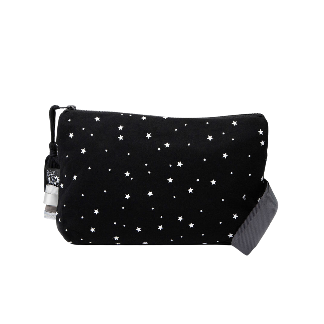 Black With White Stars Pouch