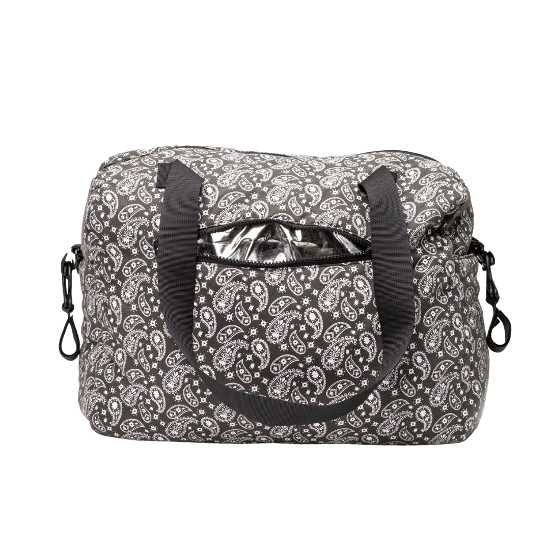 Dark Paisley Diaper Bag