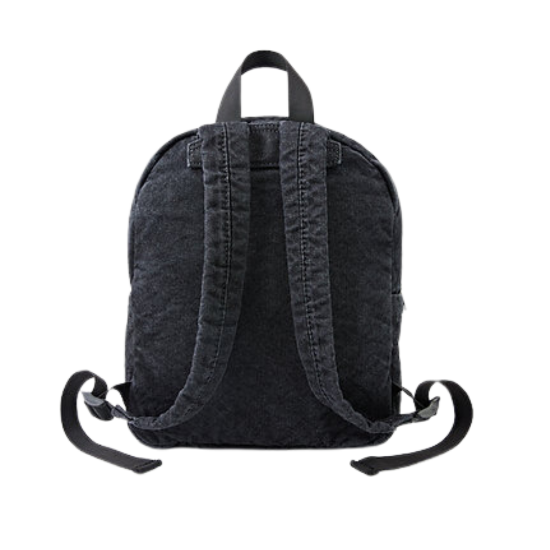 Black Denim Big Backpack