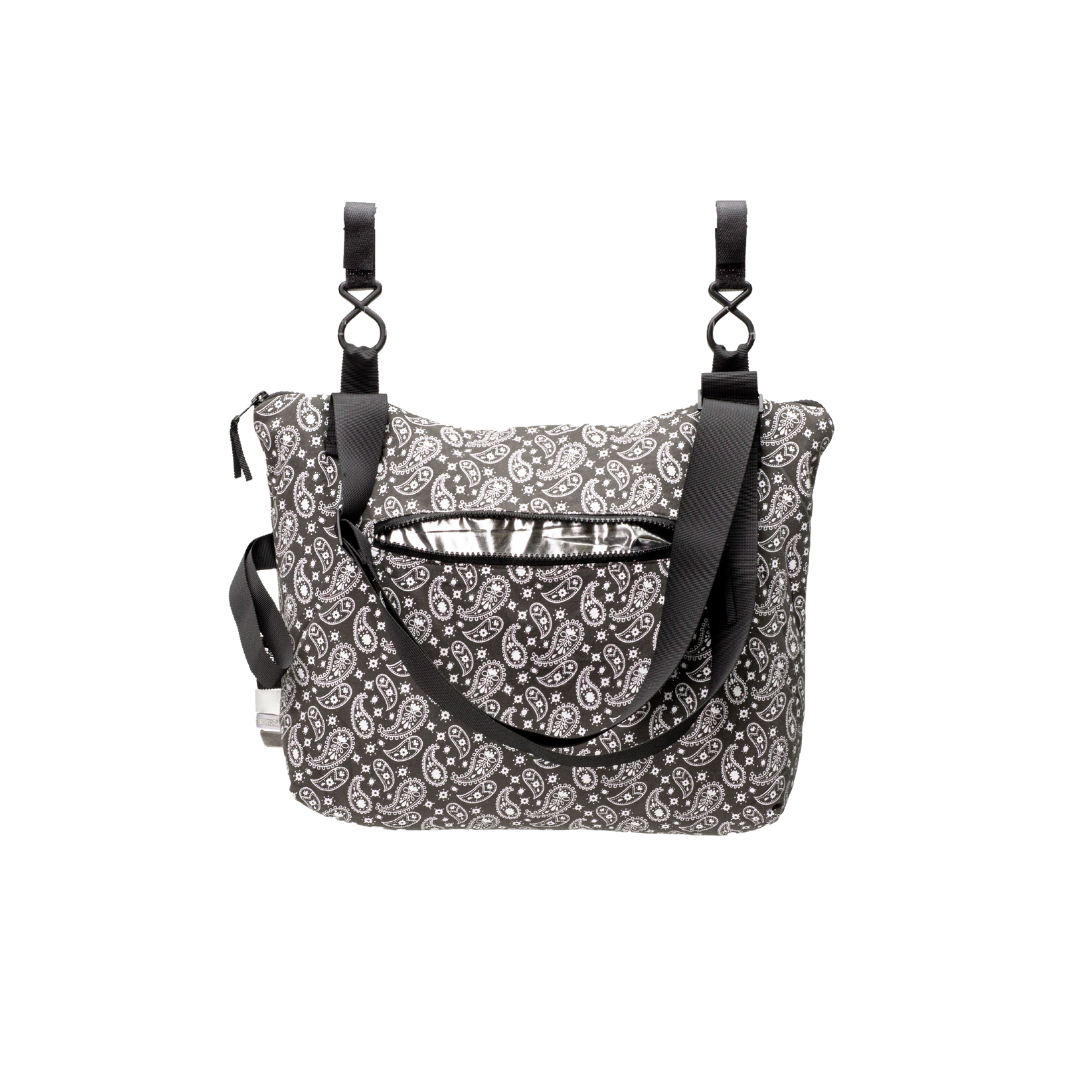 Dark Paisley Stroller Bag