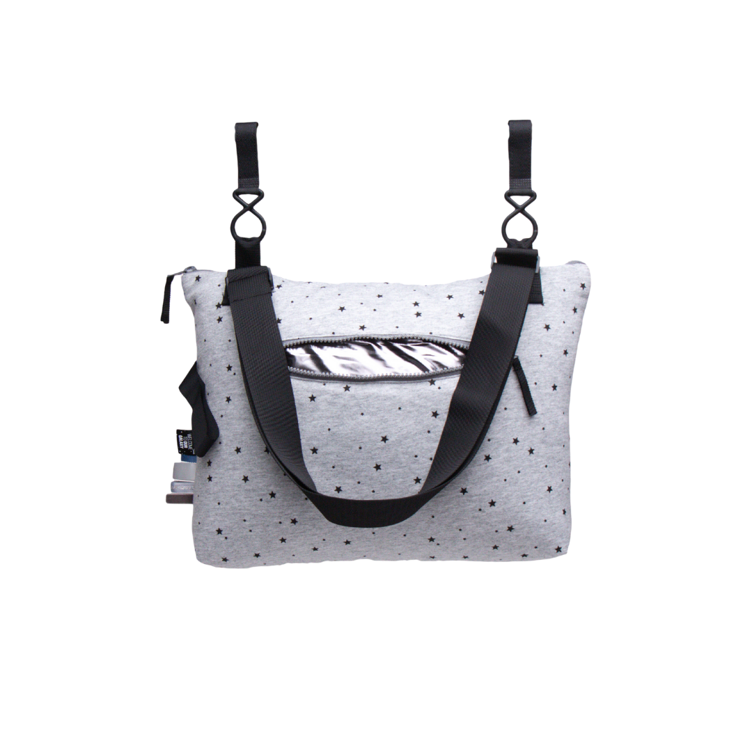 Grey Stars Stroller Bag