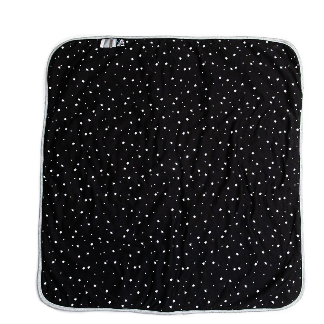 Black With White Stars Blanket