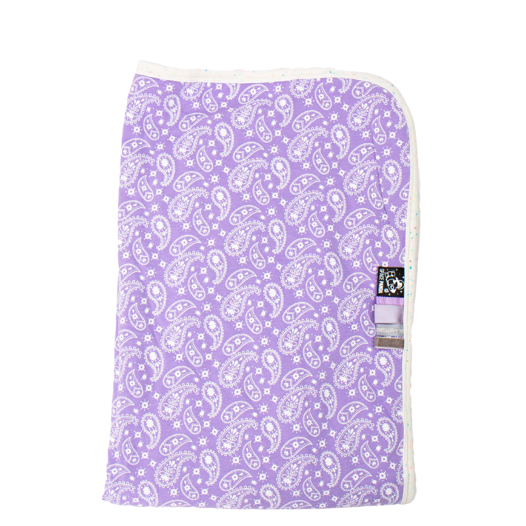 Lilac Paisley Summer Blanket