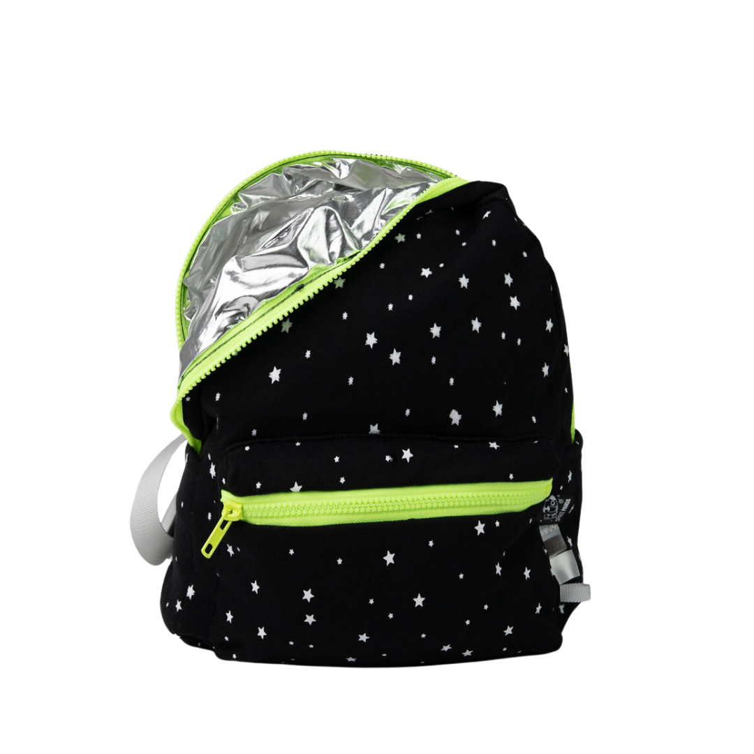 Black With White Stars Backpack