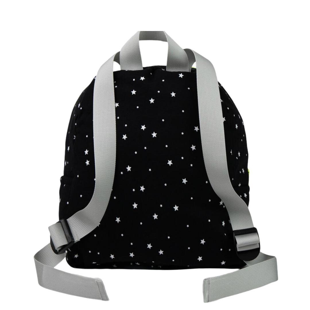 Black With White Stars Backpack