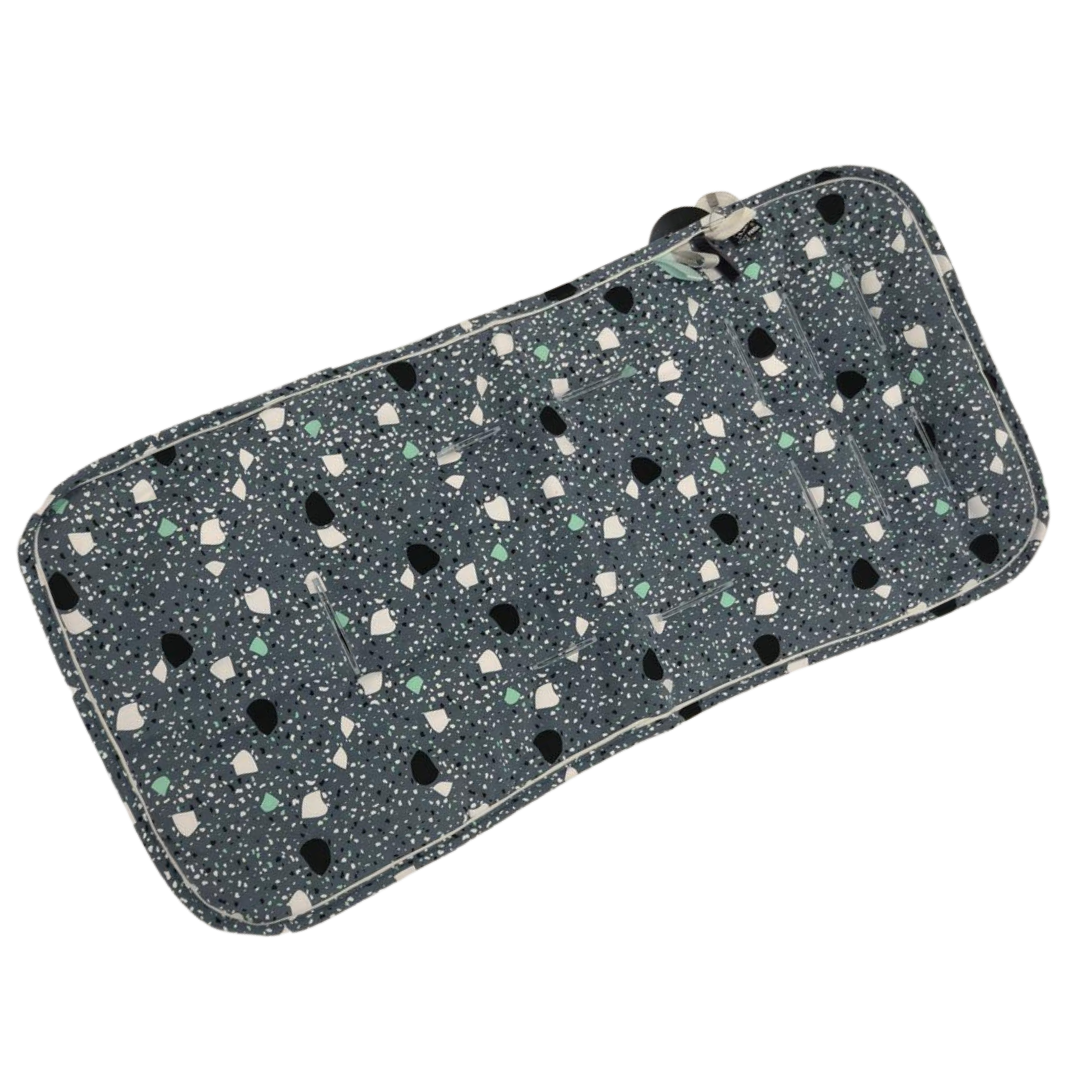 Blue Terrazo Stroller Mat