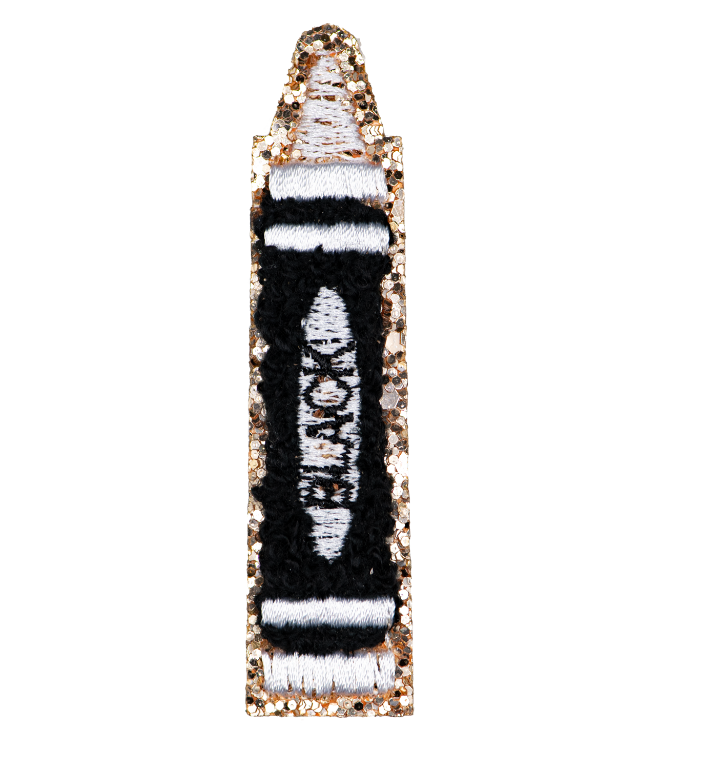 Patch - Glitter Black Crayon