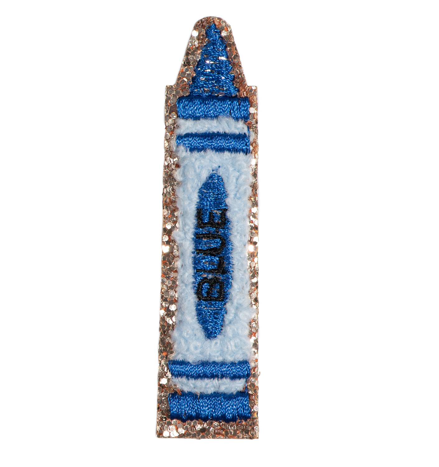 Patch - Glitter Blue Crayon