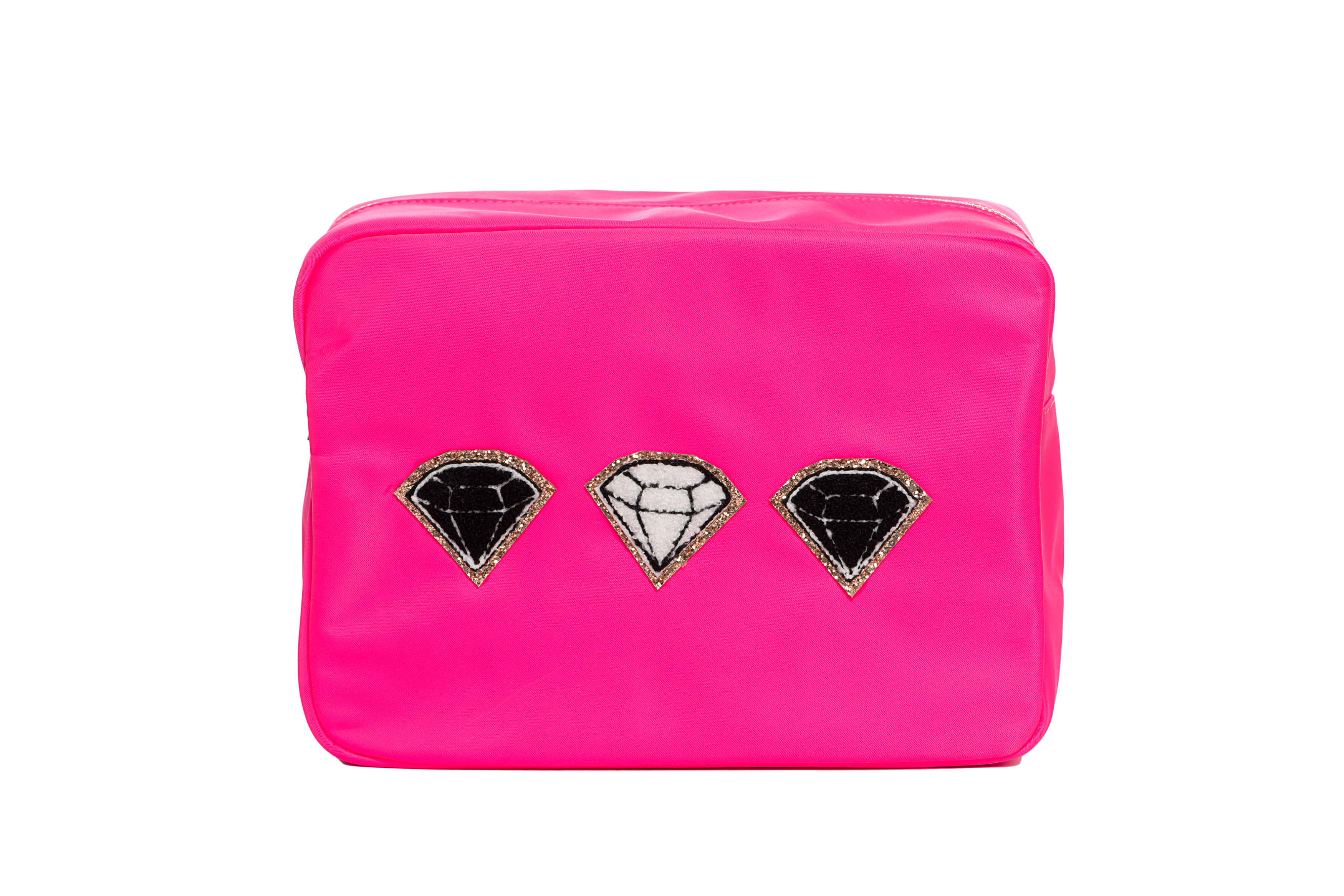 Diamond Hot Pink Large Pouch