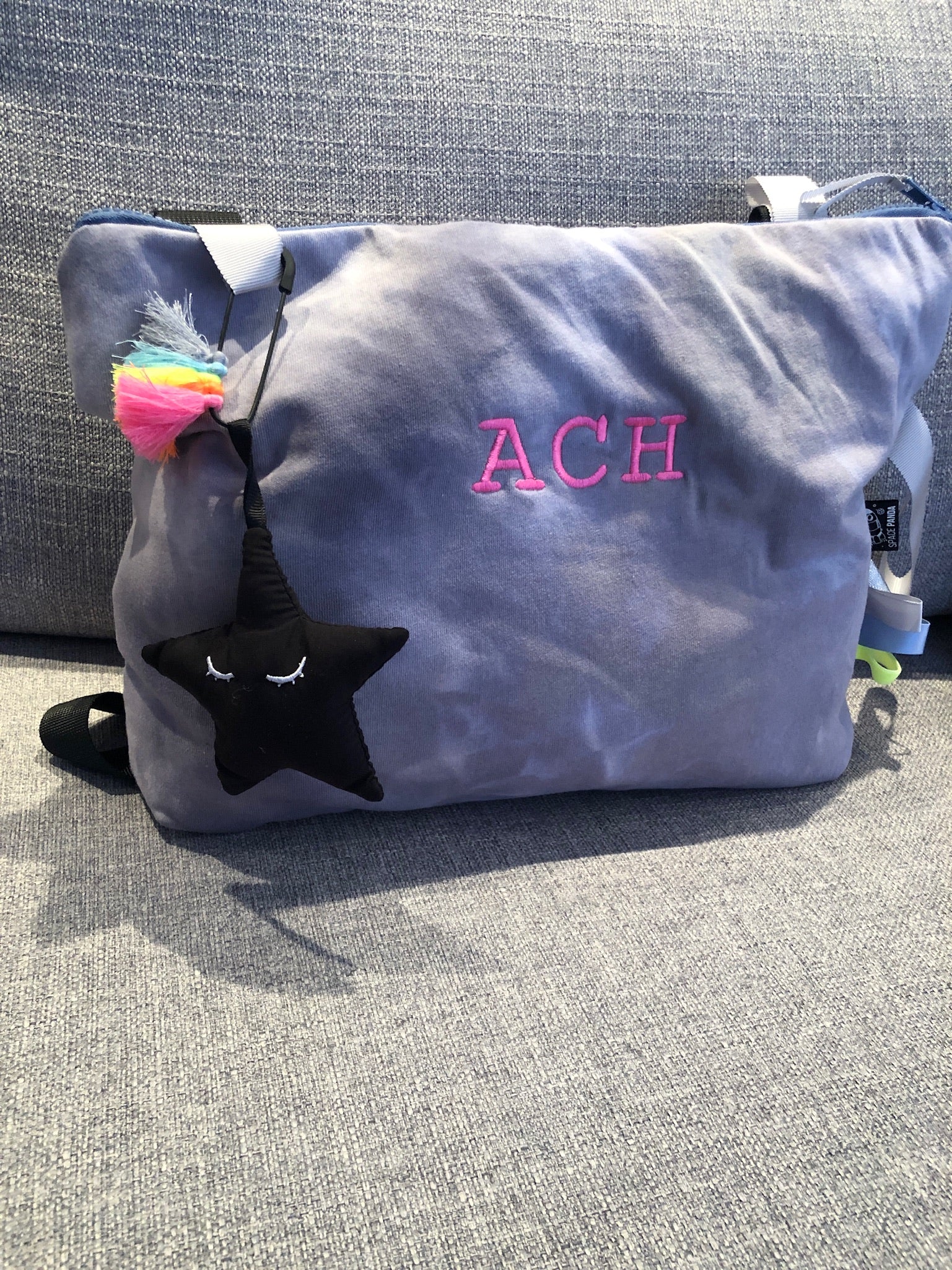 Blue Tie Dye Stroller Bag