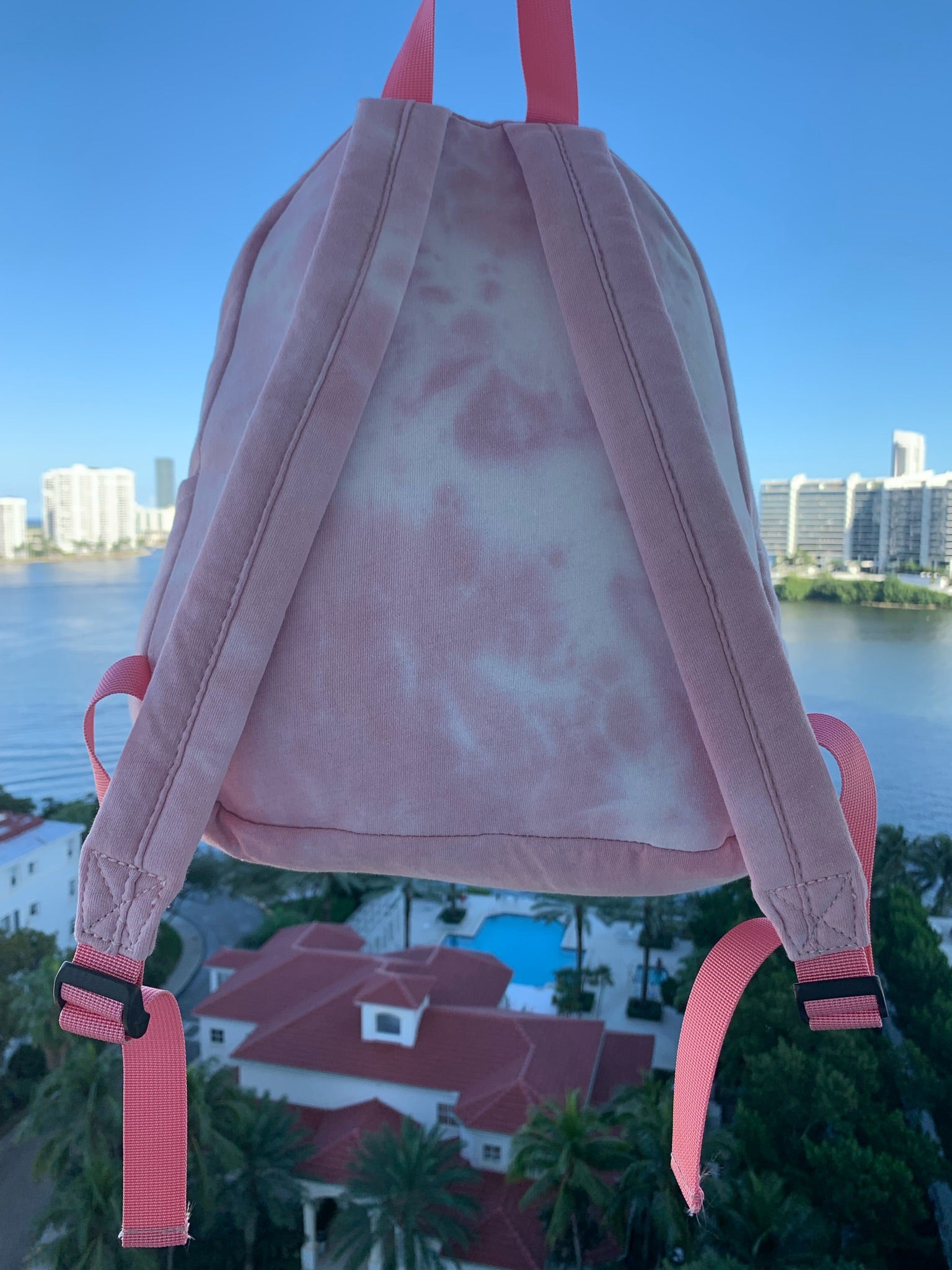 Pink Tie Dye Big Backpack