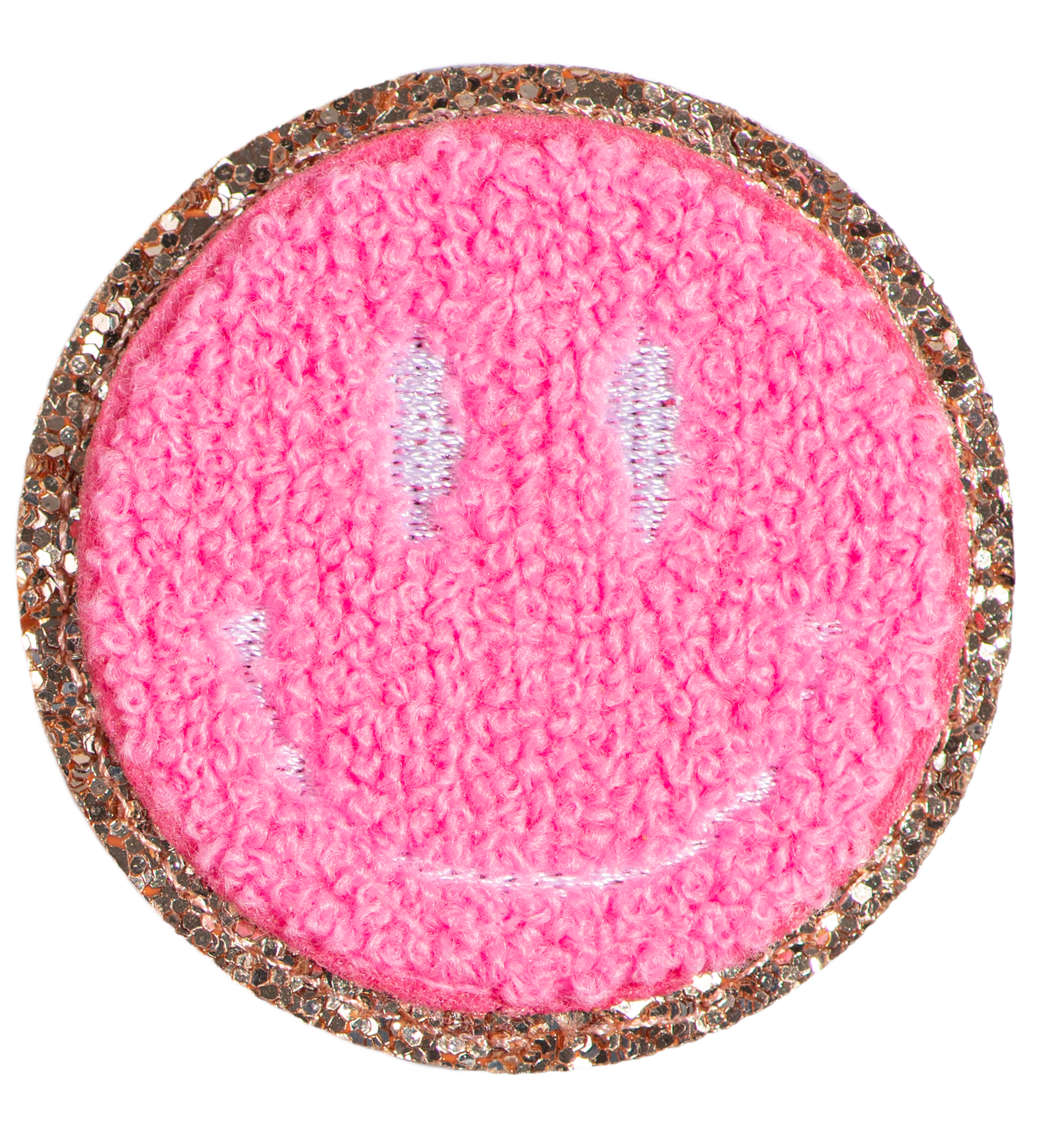 Patch - Neon Pink Smiley face