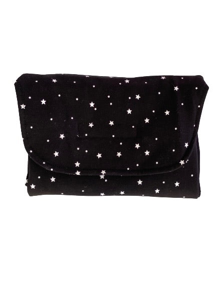 Black With White Stars Diaper Changer