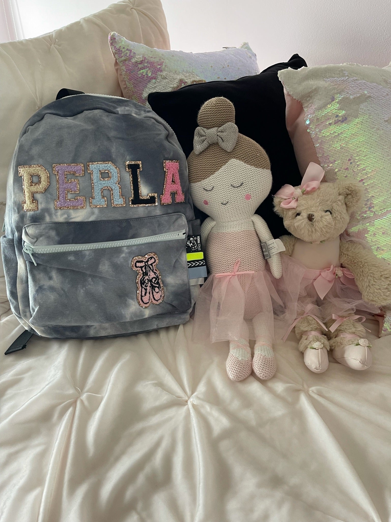 Blue Tie Dye Backpack