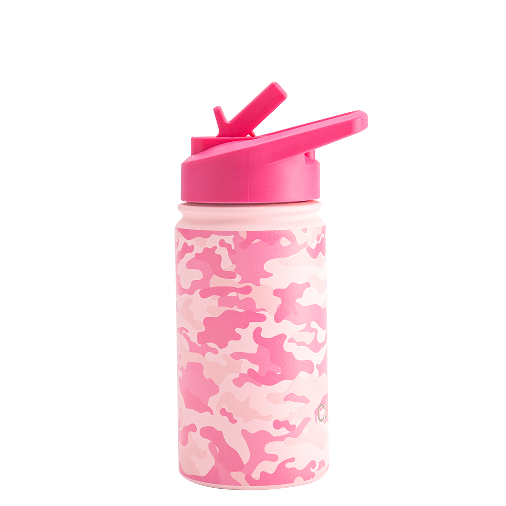 Pink Army Water Bottle