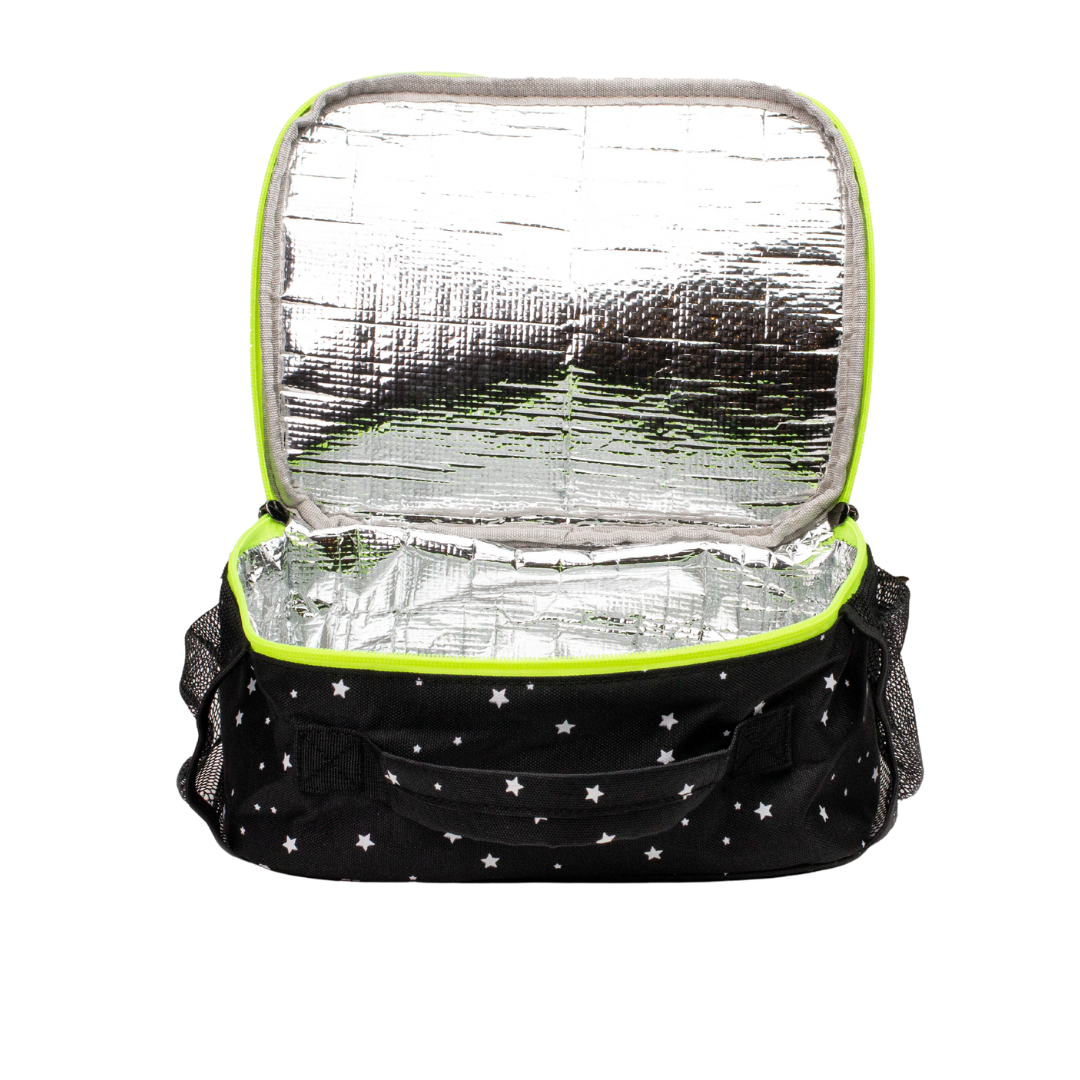 Black With White Stars Lunchbox