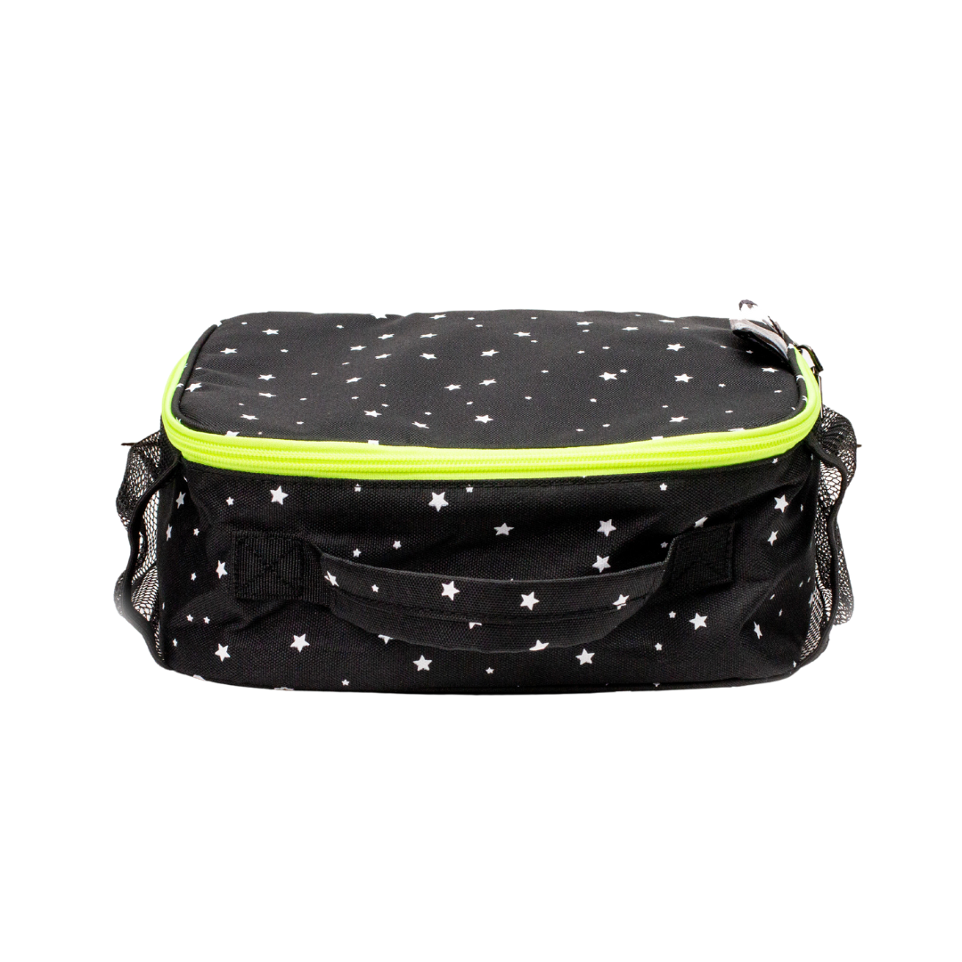 Black With White Stars Lunchbox