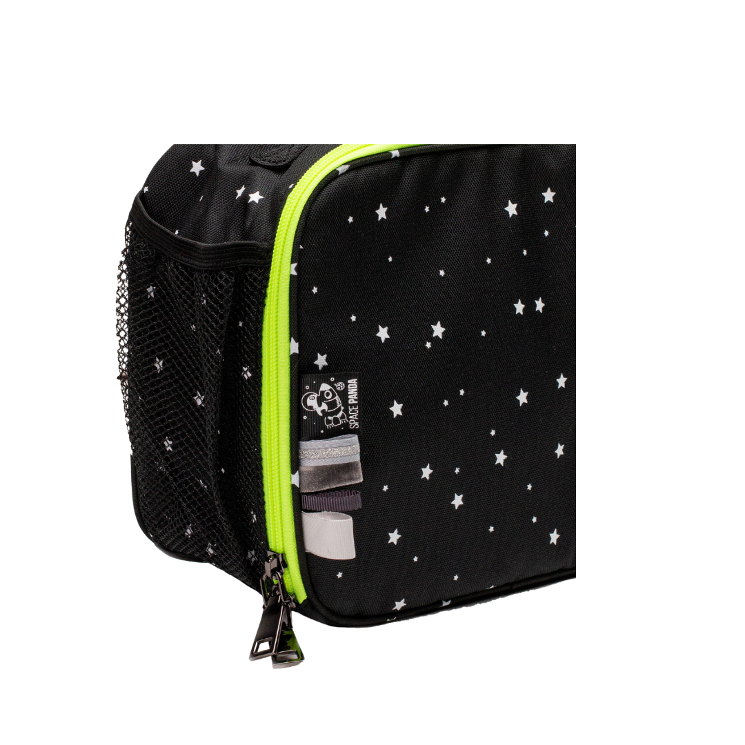 Black With White Stars Lunchbox