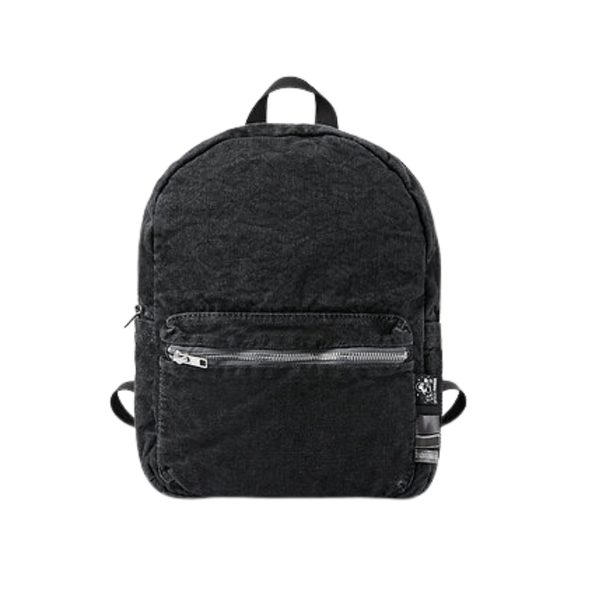 Black Denim Backpack