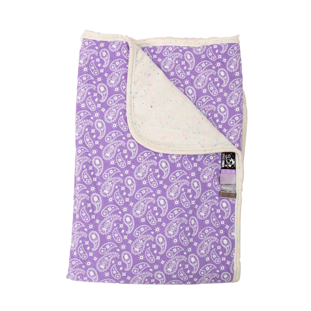 Lilac Paisley Summer Blanket