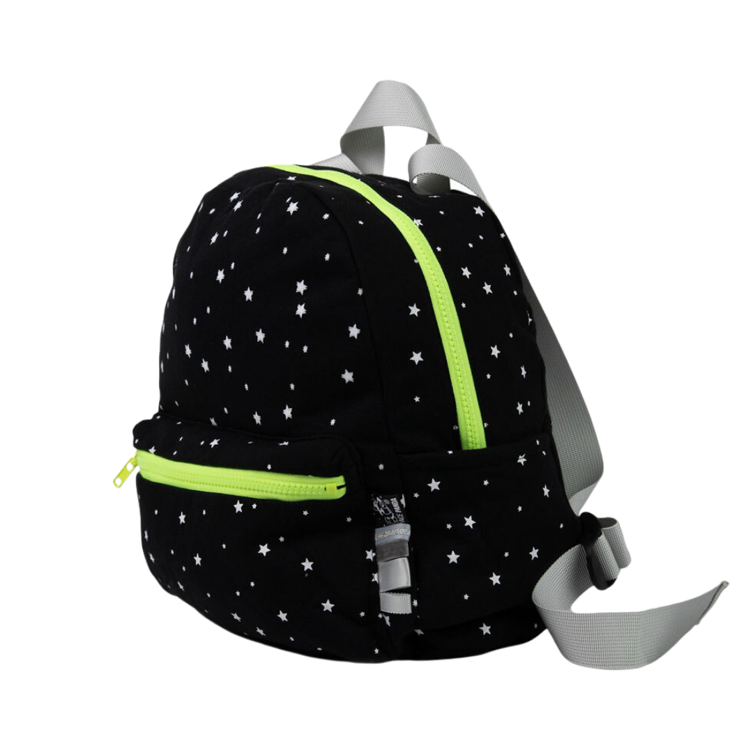 Black With White Stars Backpack